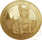 1 Unze Goldmünze World Famous Dogs - Bulldogge 2022