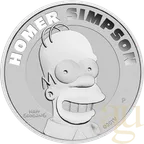 1 Unze Silbermünze Tuvalu The Simpsons - Homer Simpson 2022