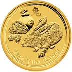 10 Unzen Goldmünze Australien Lunar II Hase 2011