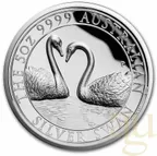 5 Unzen Silbermünze Australien Schwan 2022 - High Relief - polierte Platte