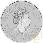 1 Unze Platinmünze Australien Lunar III Hase 2023