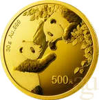 30 Gramm Goldmünze China Panda 2023