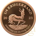 1/4 Unze Goldmünze Krügerrand 2023 - polierte Platte