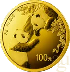 8 Gramm Goldmünze China Panda 2023