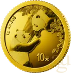 1 Gramm Goldmünze China Panda 2023