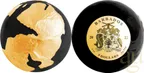 3 Unzen Silbermünze Barbados Black Pangea Blue Marble 2022