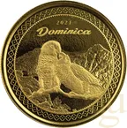 1 Unze Goldmünze EC8 Dominica - Parrots 2021