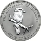 1 Unze Silbermünze Australien Kookaburra 2005