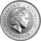 1 Unze Silbermünze Australien Kookaburra 2005