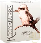 1 Unze Silbermünze Australien Kookaburra 2023 WMF Berlin - coloriert