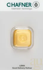 50 Gramm Goldbarren C. Hafner Gussbarren
