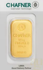 100 Gramm Goldbarren C. Hafner Gussbarren