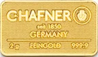 2 Gramm Goldbarren C. Hafner