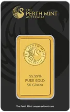 50 Gramm Goldbarren Perth Mint - Känguru