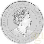 2 Unzen Silbermünze Australien Lunar III Drache 2024