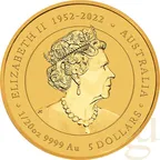 1/20 Unze Goldmünze Australien Lunar III Drache 2024