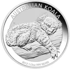 1/2 Unze Silbermünze Australien Koala 2012