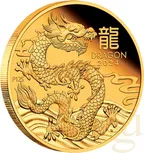 1/10 Unze Goldmünze Australien Lunar III Drache 2024 - polierte Platte