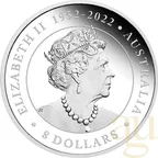 5 Unzen Silbermünze Australien Kookaburra 2023 - Incused Coin