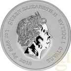 1 Unze Silbermünze Tuvalu - Iron Man 2018