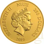 1 Unze Goldmünze Niue Mickey Mouse - Christmas 2019