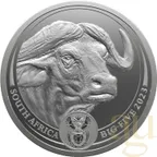 1 Unze Silbermünze Südafrika Big Five Büffel 2023