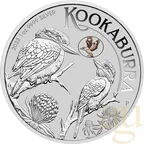 1 Unze Silbermünze Australien Kookaburra 2023 - Kookaburra Privy Mark