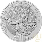 1 Unze Silbermünze Myths and Legends - Morgan Le Fay 2024