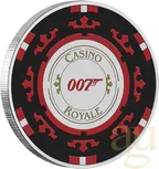 1 Unze Silbermünze Tuvalu James Bond - Casino Royale Chip 2023 coloriert - Coincard