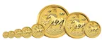 1 Unze Goldmünze Australien Lunar II Pferd 2014