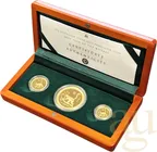 Goldmünzen Australien Lunar I Affe 2004 - polierte Platte - Three Coin Set