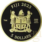 1 Unze Goldmünze Fiji Dogs 2023 - prooflike