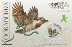 1 Unze Silbermünze Australien Kookaburra 2024 WMF Berlin - coloriert
