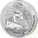 1 Unze Silbermünze Ruanda Nautical Serie - Great Eastern 2023