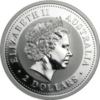 1 Unze Silbermünze Australien Kookaburra 2004