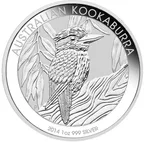 1 Unze Silbermünze Australien Kookaburra 2014