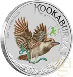 1 Unze Silbermünze Australien Kookaburra 2024 WMF Berlin - coloriert