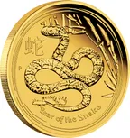 1 Unze Goldmünze Australien Lunar II Schlange 2013 - polierte Platte