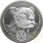1 Kilogramm Silbermünze Südafrika Big Five Leopard 2023 proof