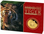 1 Unze Goldmünze Australien Lunar II Tiger 2010 - polierte Platte