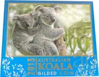 1 Unze Silbermünze Australien Koala 2013 teilvergoldet