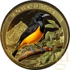 1 Unze Goldmünze EC8 Montserrat - Oriole Bird 2023 - coloriert
