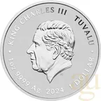 1 Unze Silbermünze Tuvalu Teenage Mutant Ninja Turtles 40th Anniversary 2024