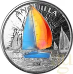 1 Unze Silbermünze EC8 Anguilla - Regatta 2023 - coloriert