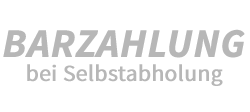 Barzahlung bei Selbstabholung