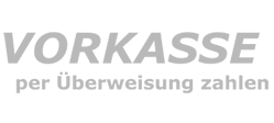 Vorkasse per Überweisung